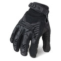 Tactical Touchscreen Glove, Nylon Palm, 9" Length, Hook-and-Loop Cuff, Full Finger, Black, Size 3XL