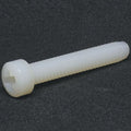 1/4"-20 x 3/4 in Phillips Fillister Machine Screw, Plain Nylon 6/6, 50 PK