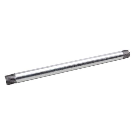1" MNPT x 10 ft. TBE Galvanized Steel Pipe Sch 40