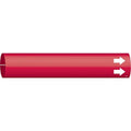 Pipe Marker,(Blank),Red,3/4 to 1-3/8 In
