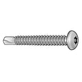 Tamper Resistant Screw, 3/4 in, Plain Finish, 410 Stainless Steel, Pan Head Torx Drive, 25 PK