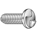 #10-32 x 1-1/4 in One-Way Round Tamper Resistant Screw, Plain Finish, 18-8 Stainless Steel, 25 PK