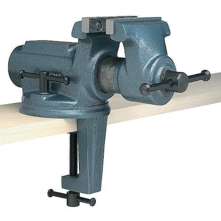 2-1/2" Light Duty Portable Vise with Clamp On Swivel Base