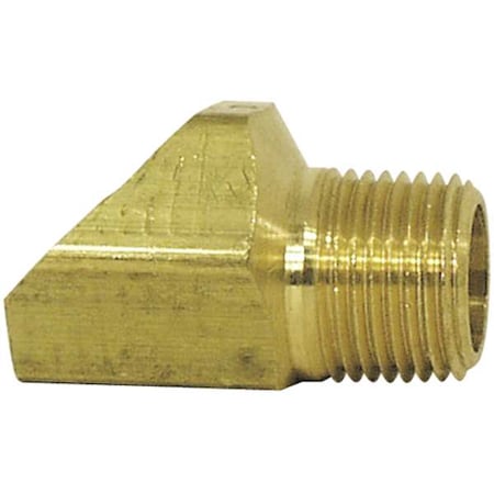 1/8" MNPS x 1/4" Flare Brass 45 Degree Elbow 10PK