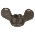 Wing Nut, 5/8"-11, Steel, Black Oxide, 1.25 in Ht, 2-7/16 in Max Wing Span, 10 PK