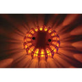 LED Road Flare, Amber LED, Orange Shell, Polymer, 4 in Length, (1) Battery