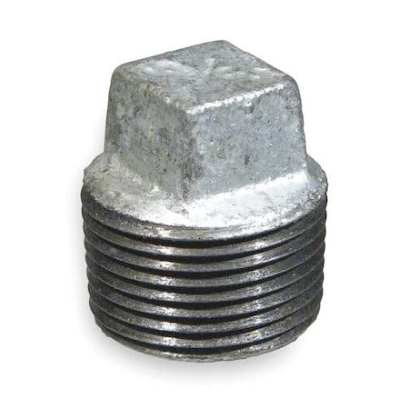 1/4" MNPT Galvanized Square Head Plug
