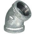 MalleableIron,45Elbow,1/4"NPTx1/4"NPT
