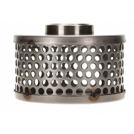 Suct Strainer,6 Dia,2 NPSM,Side Rnd Perf