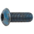 M4-0.70 Socket Head Cap Screw, Button, Metric Blue Steel, 16 mm Length, 25 PK