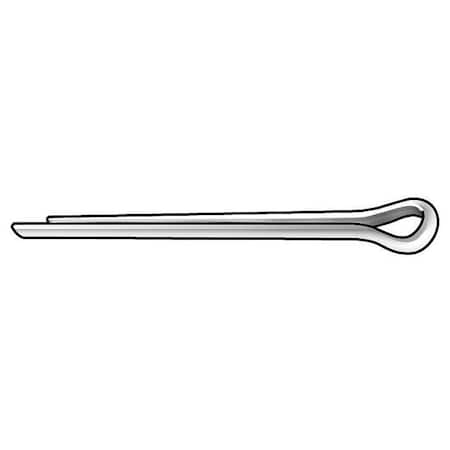 Extended Prong Cotter Pin, 1/16 in Dia, 2 in L, Carbon Steel, 1000 PK