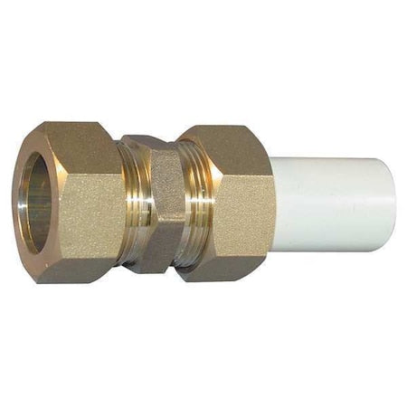 CPVC Transition Compression Union, Schedule SDR-11, 1/2" Pipe Size, Compression x CTS Hub
