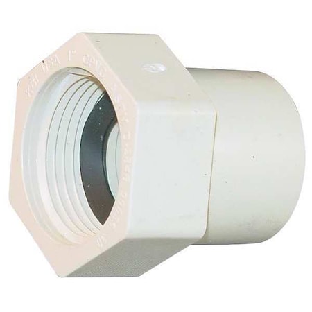 CPVC Female Adapter, CTS, Schedule SDR-11, 1" Pipe Size, FIP x CTS Socket Hub