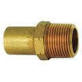 Strt, Bronze, FTG 1/2 in, MNPT 3/8 in