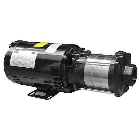 Booster Pump, 1 1/2 hp, 208 to 240/480V AC, 3 Phase, 1-1/4 in NPT Inlet Size, 4 Stage