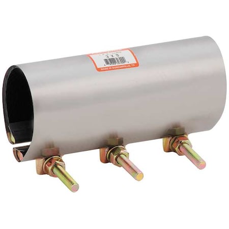 Repair Clamp,3 1/2"Pipe,Partial Cov,9"L
