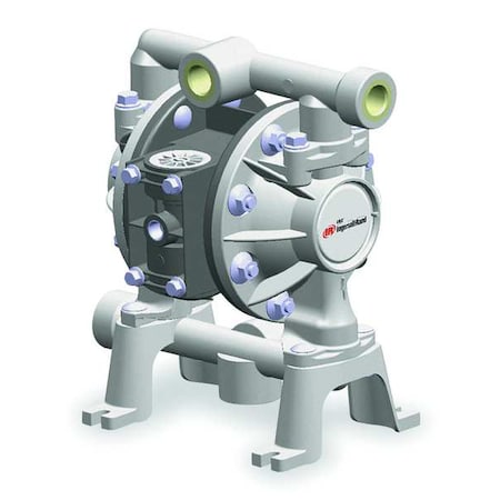 Double Diaphragm Pump, Acetal, Air Operated, Santoprene, 14 GPM
