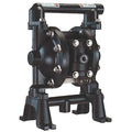Double Diaphragm Pump, Aluminum, Air Operated, PTFE, 12 GPM