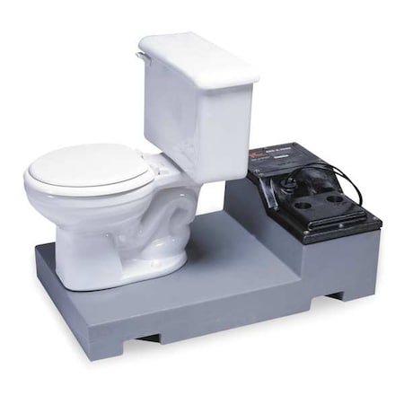 2" NPT Low Profile Sewage System, 4/10 HP, 115V