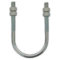Round U-Bolt, 7/8"-9, 14 1/8 in W, 17 5/16 in H, Plain Stainless Steel