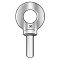 Eye Bolt With Shoulder, Unthreaded, 3-1/2 in Shank, 2-1/2 in ID, Steel, Plain