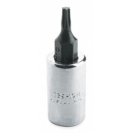 1/4 in Drive Torx(R) Socket Bit SAE T25 Tip, 1 1/2 in L, 1/4" Dr, T25 Tip Size Socket Bit