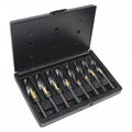 8PC 1/2 Reduced Shank Silver & Deming Drill Set Cle-Line 1877 Black & Gold HSS 9/16-1IN