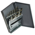 18PC HD Blk&Gld Jobber Drill and Plug Hand Tap Set CLE 1878 HSS, N36, N29, N25, N21, N7, F, 5/16, U, 27/64