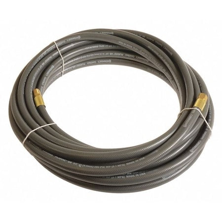 1/4" x 50 ft PVC Coupled Multipurpose Air Hose 300 psi GY