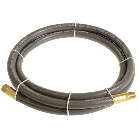 3/8" x 10 ft PVC Coupled Multipurpose Air Hose 300 psi GY