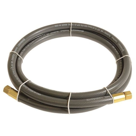 1/4" x 10 ft PVC Coupled Multipurpose Air Hose 300 psi GY