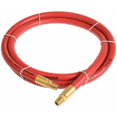 1/4" x 3 ft PVC Coupled Multipurpose Air Hose 300 psi RD