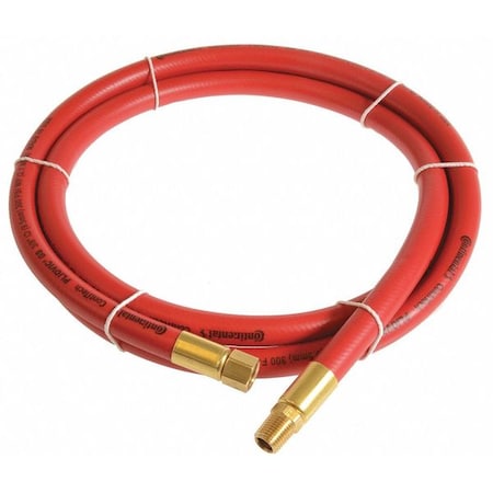 1/4" x 10 ft PVC Coupled Multipurpose Air Hose 300 psi RD