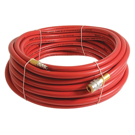 1/4" x 100 ft PVC Coupled Multipurpose Air Hose 300 psi RD