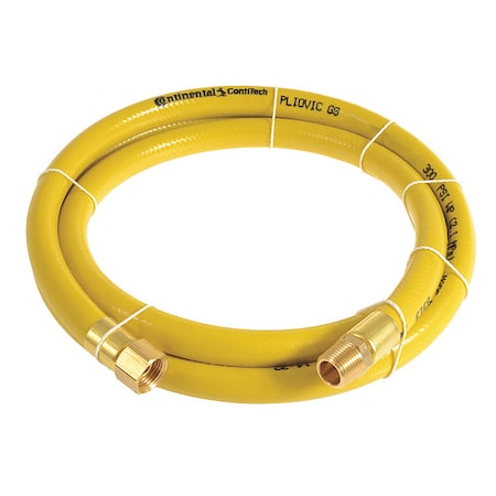 1/4" x 15 ft PVC Coupled Multipurpose Air Hose 300 psi YL