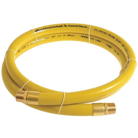 1" x 3 ft PVC Coupled Multipurpose Air Hose 250 psi YL
