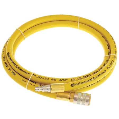 1/4" x 20 ft PVC Coupled Multipurpose Air Hose 300 psi YL