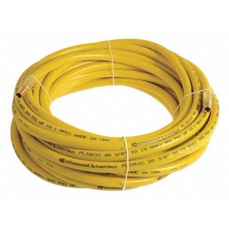 1/2" x 15 ft PVC Coupled Multipurpose Air Hose 300 psi YL