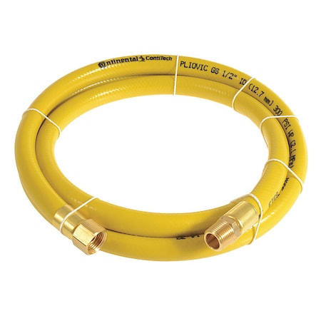 1/2" x 100 ft PVC Coupled Multipurpose Air Hose 300 psi YL