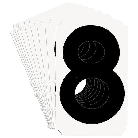 NumberLabel,Polyester,4-3/4inH,3inW,PK10