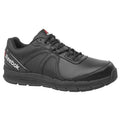 Men's Athletic Shoe, 9 Leather, Mesh Upper, Steel Toe, Low H, Black, RB3501