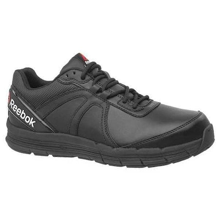 Men's Athletic Shoe, 9 Leather, Mesh Upper, Steel Toe, Low H, Black, RB3501