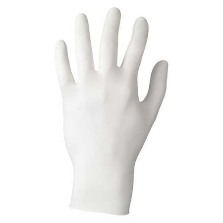 VersaTouch 92-220 Chemical Resistant Gloves, Nitrile, 9 1/2 in L, 4.00 mil, White, S, 100 PK