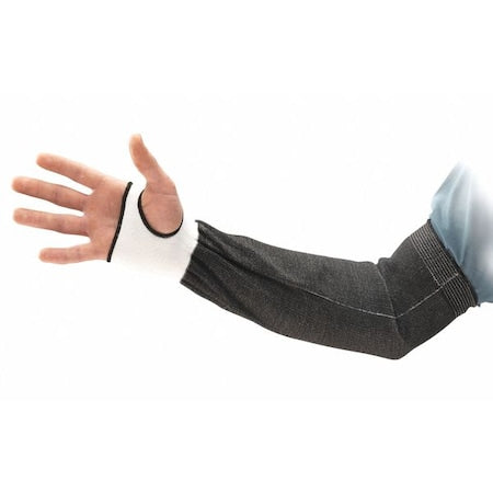 Hyflex Cut-Resistant Sleeve, Cut Level A3, Intercept, Cuff with Thumbhole, 12 in, Black, Large