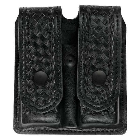 Magazine Pouch, Synthetic Leather, Black, L, Snap