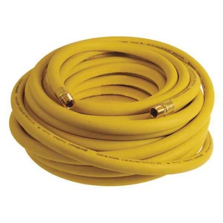3/8" x 100 ft EPDM Coupled Air Hose 300 psi Yellow
