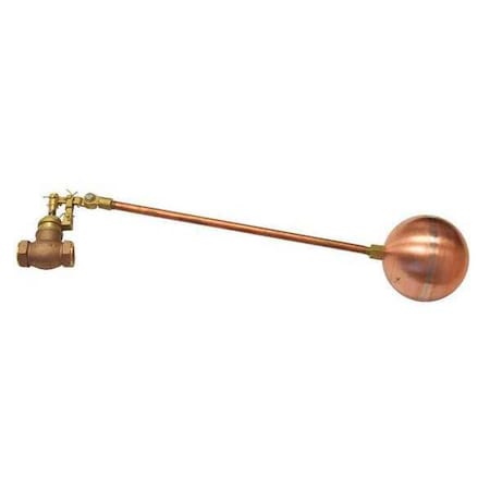 Float Valve,1/2" Size,FNPT,16" Rod L