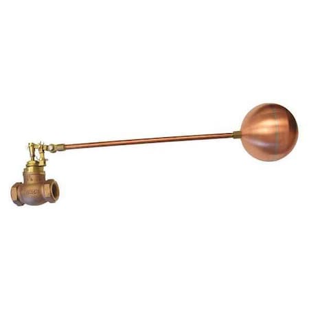Float Valve,1" Size,FNPT,18" Rod L