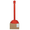 Stanchion,Post Dia. 3",Red