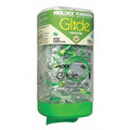 Glide Ear Plugs Dispenser with Refill, Corded, Pod Shape, NRR 30 dB, Hi-Vis Green, M, 150 Pairs